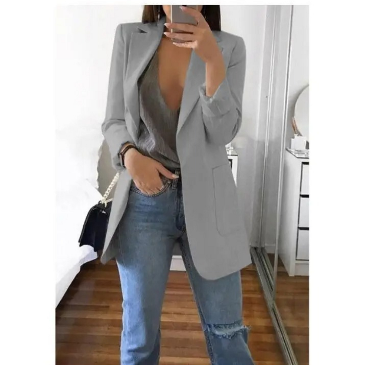 Image of Stacy | Women's Long Sleeve Single Breasted Blazer
