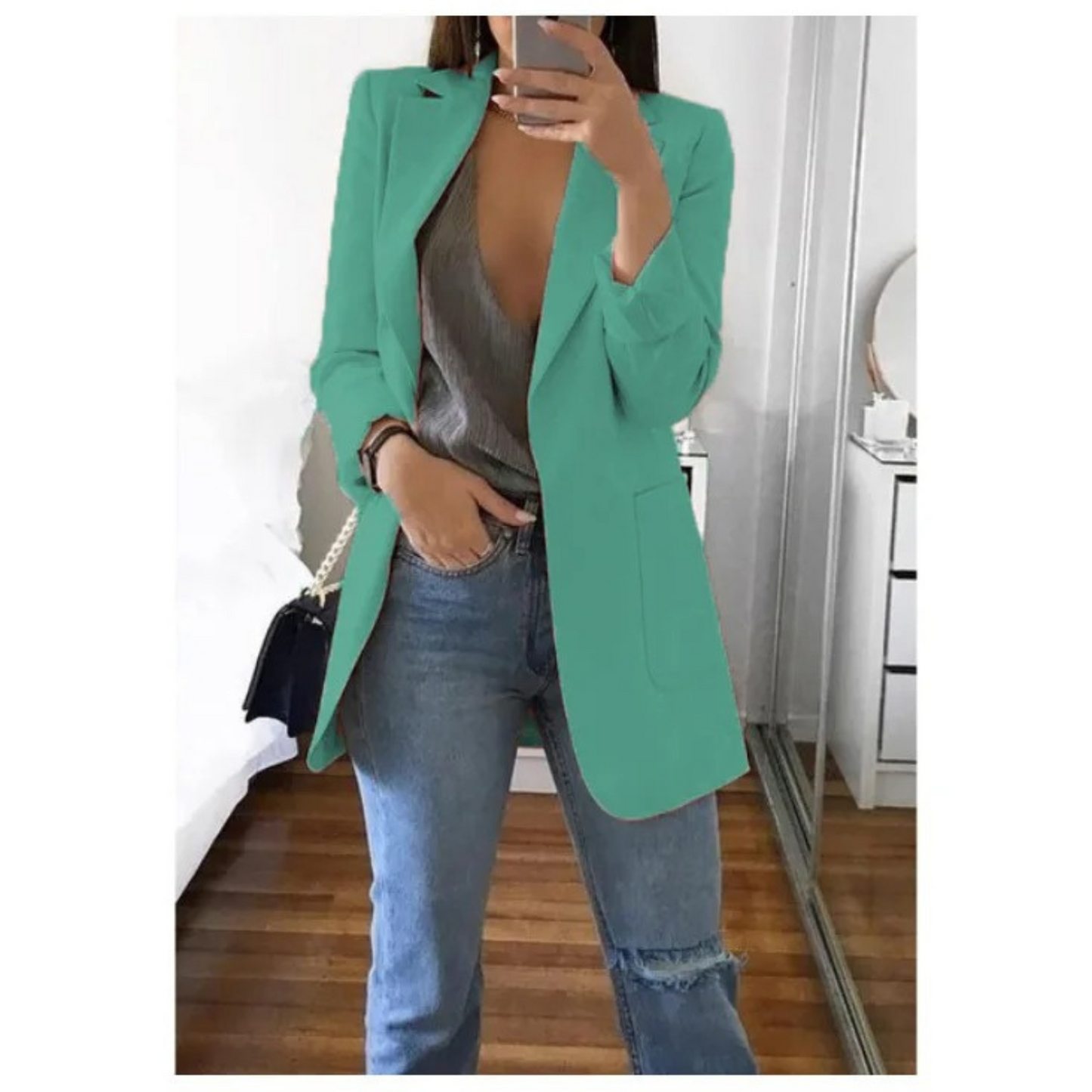 Image of Stacy | Women's Long Sleeve Single Breasted Blazer