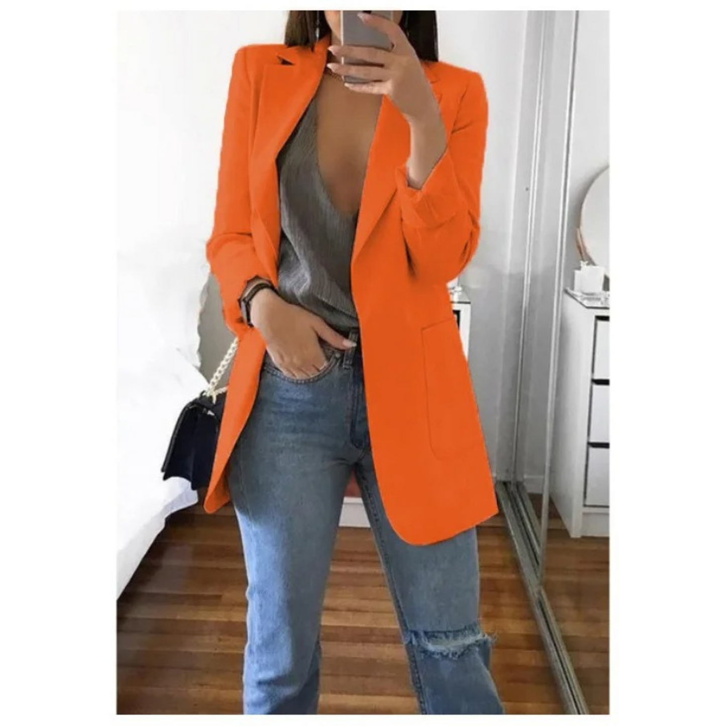 Image of Stacy | Women's Long Sleeve Single Breasted Blazer