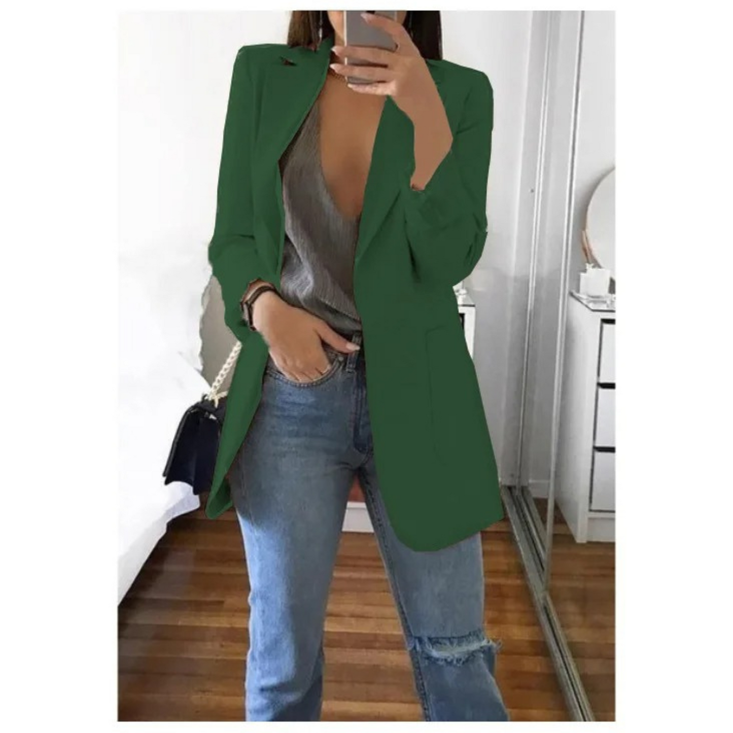 Image of Stacy | Women's Long Sleeve Single Breasted Blazer