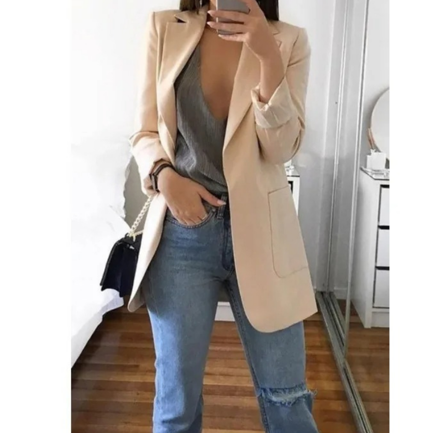 Image of Stacy | Women's Long Sleeve Single Breasted Blazer
