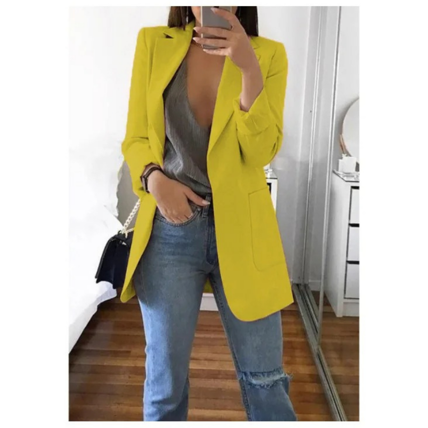 Image of Stacy | Women's Long Sleeve Single Breasted Blazer