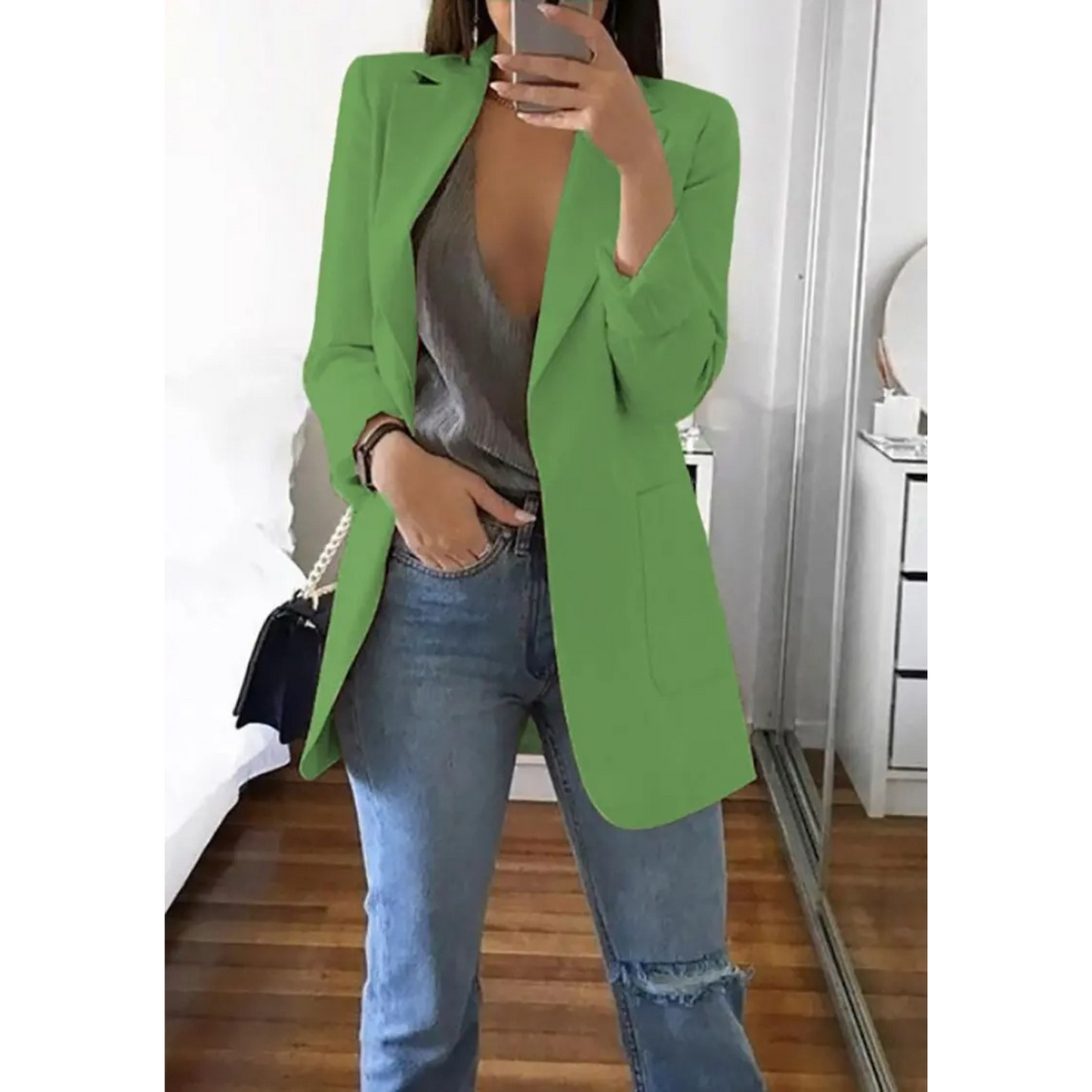 Image of Stacy | Women's Long Sleeve Single Breasted Blazer