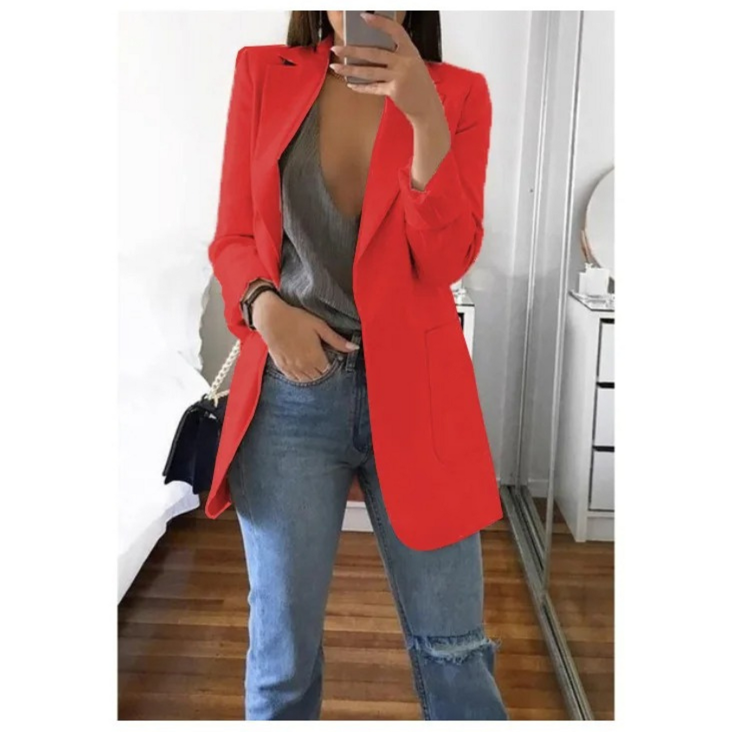 Image of Stacy | Women's Long Sleeve Single Breasted Blazer