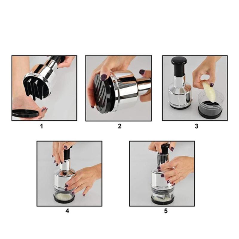 Stainless Steel Garlic Chopper for Efficient Cooking
