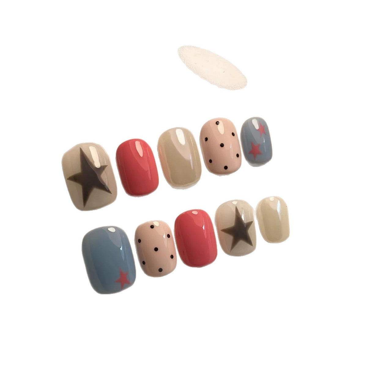 Star Design Press-On Nail Set