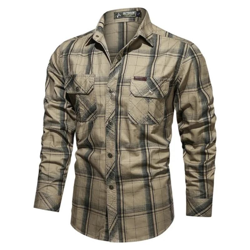 Image of Sterling | Men's Button-Down Plaid Shirt