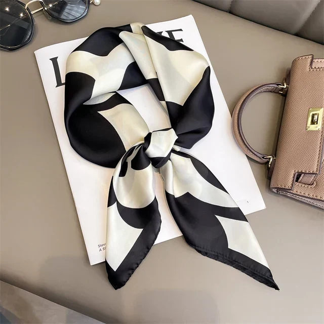 Striped Silk Scarf