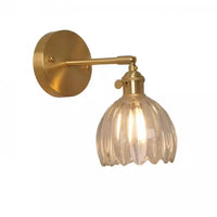 Vintage Glass Shade Wall Sconce