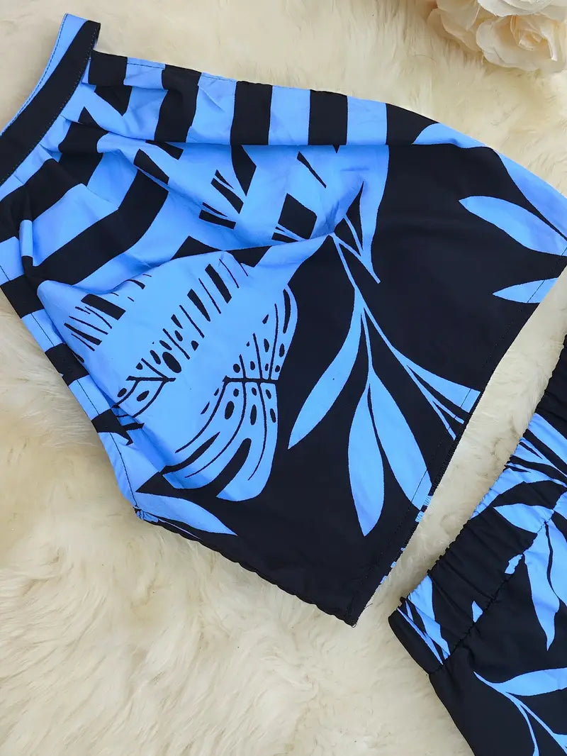 Image of Susan | Women's High-Waisted Wide Leg Two-Piece Set