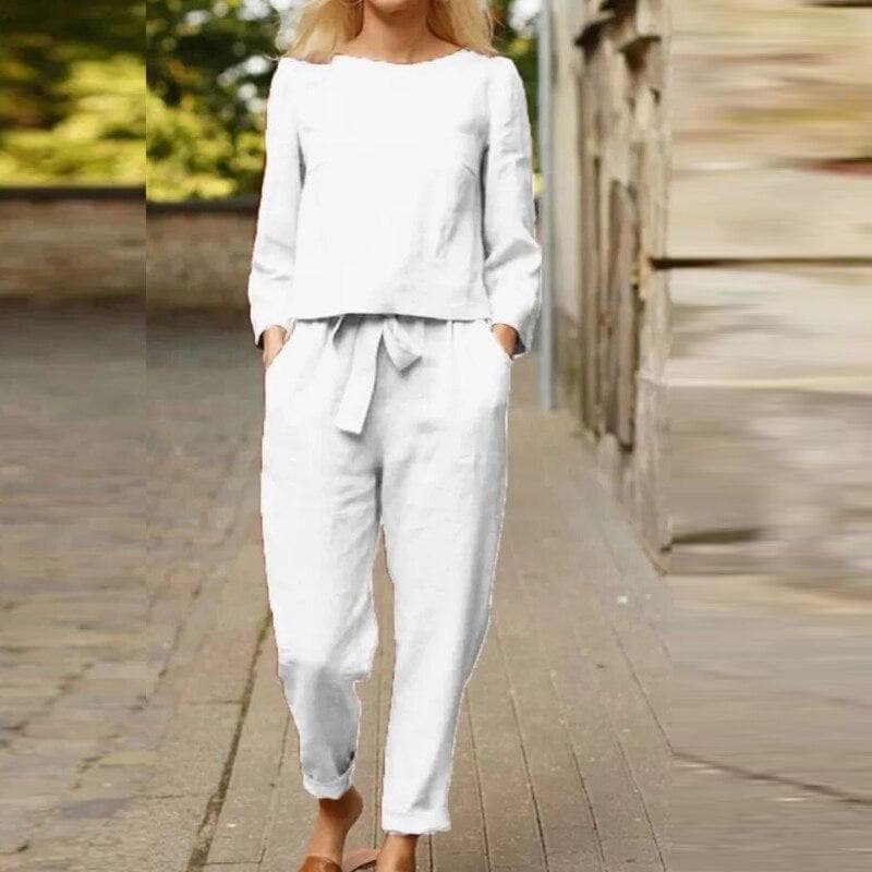 Image of Susan | Women's Relaxed Fit Two-Piece Pant Set