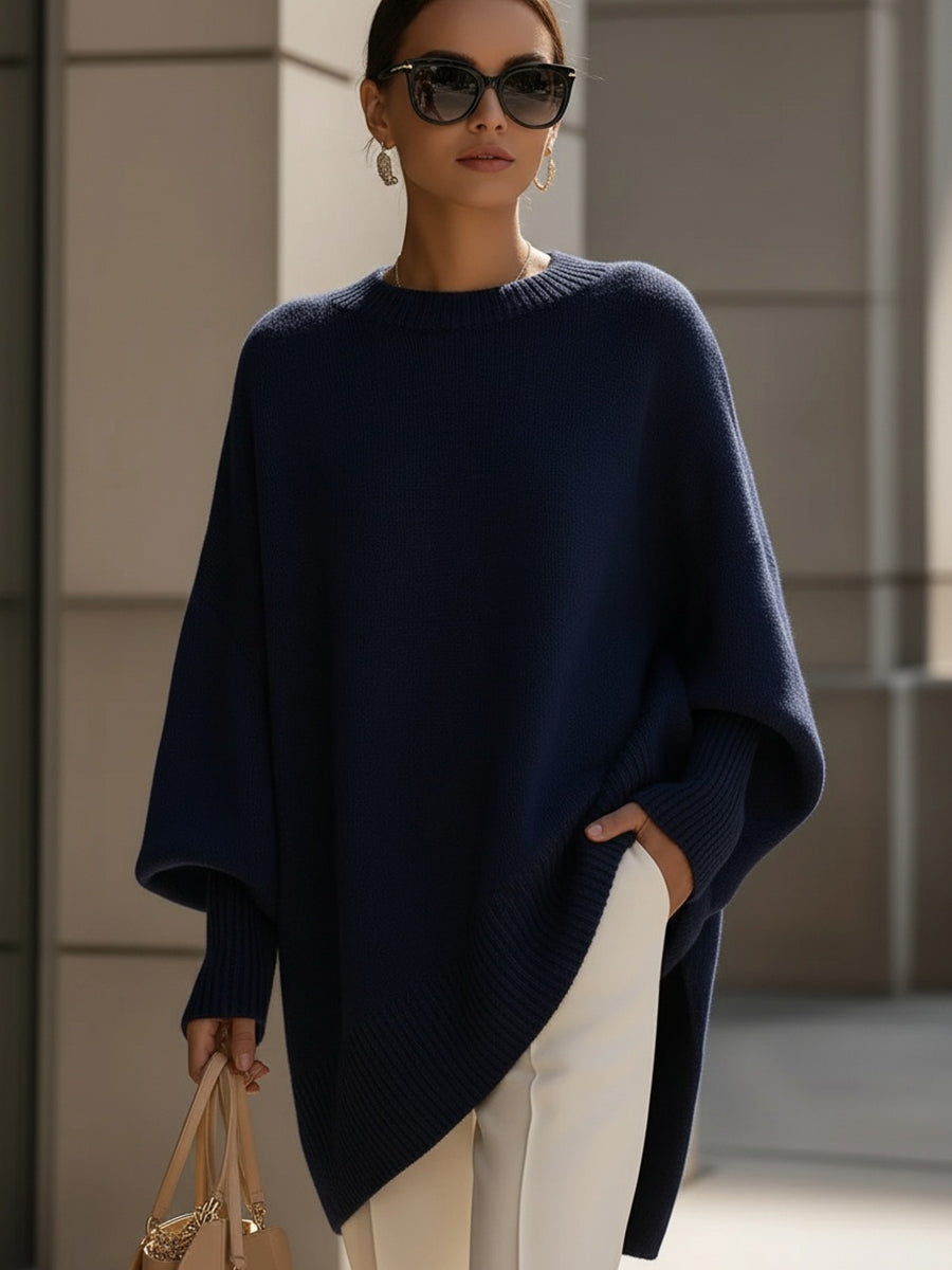 Sweater with Asymmetrical Hem
