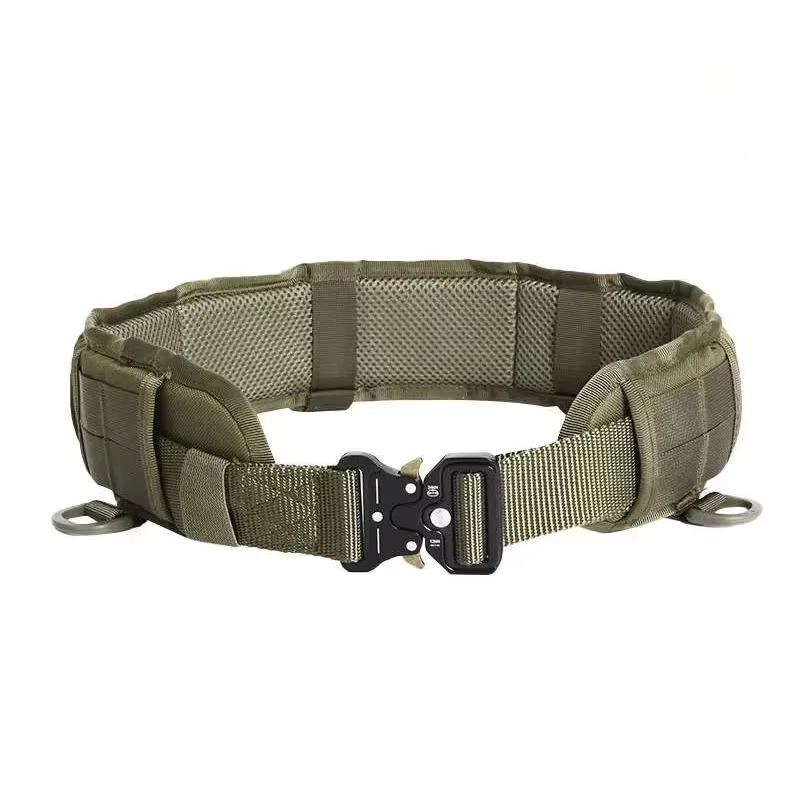 Tactical Nylon Belt with Quick-Release Metal Buckle for Outdoor Sports