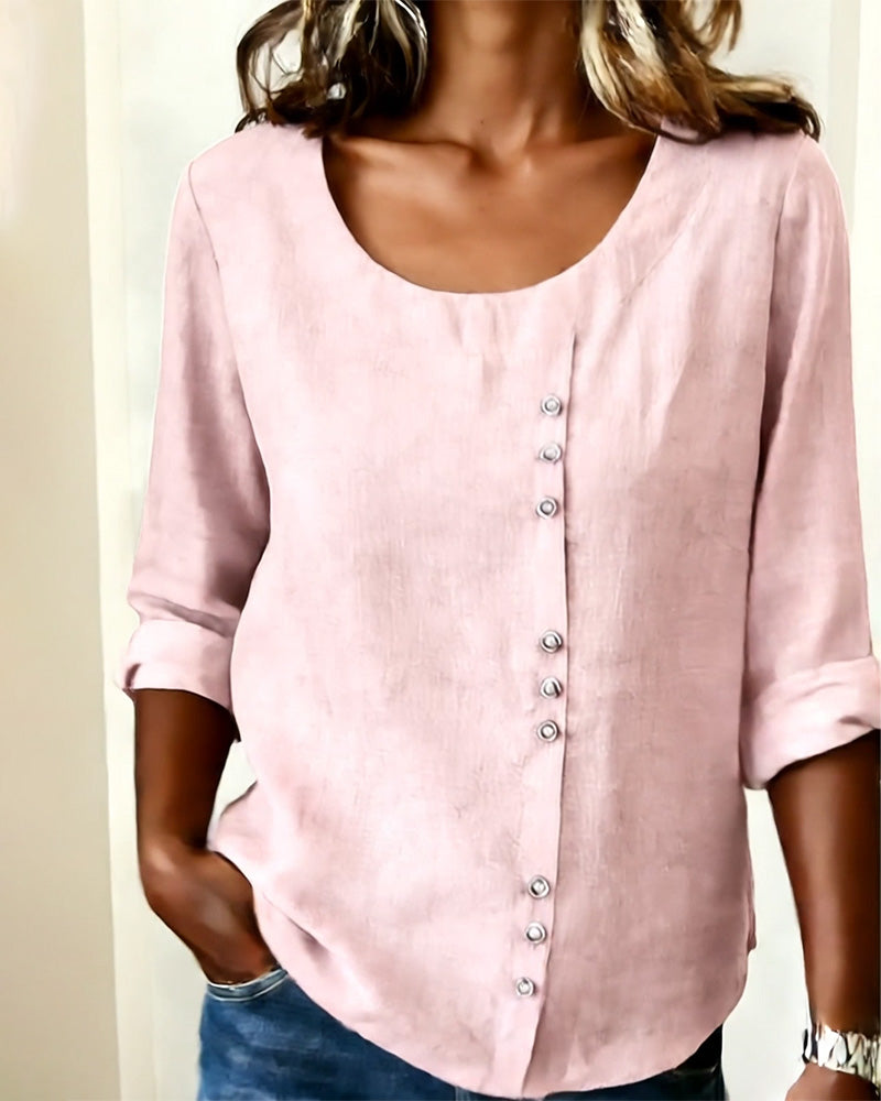 Image of Tammy | Women's Long Sleeve Button-Down Blouse