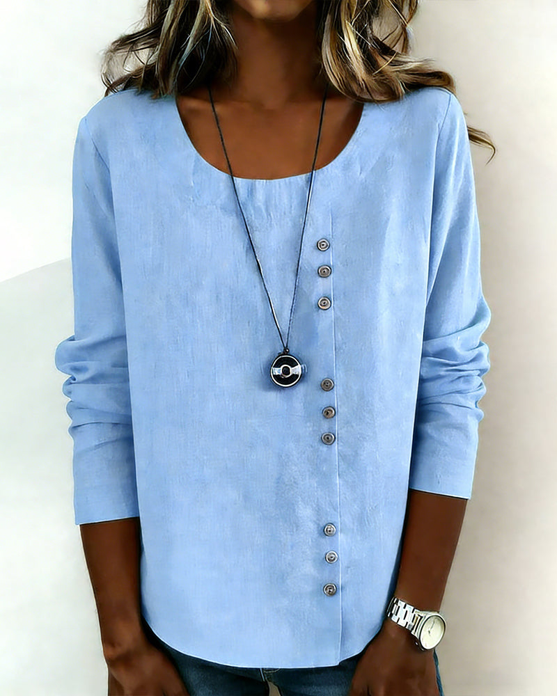 Image of Tammy | Women's Long Sleeve Button-Down Blouse