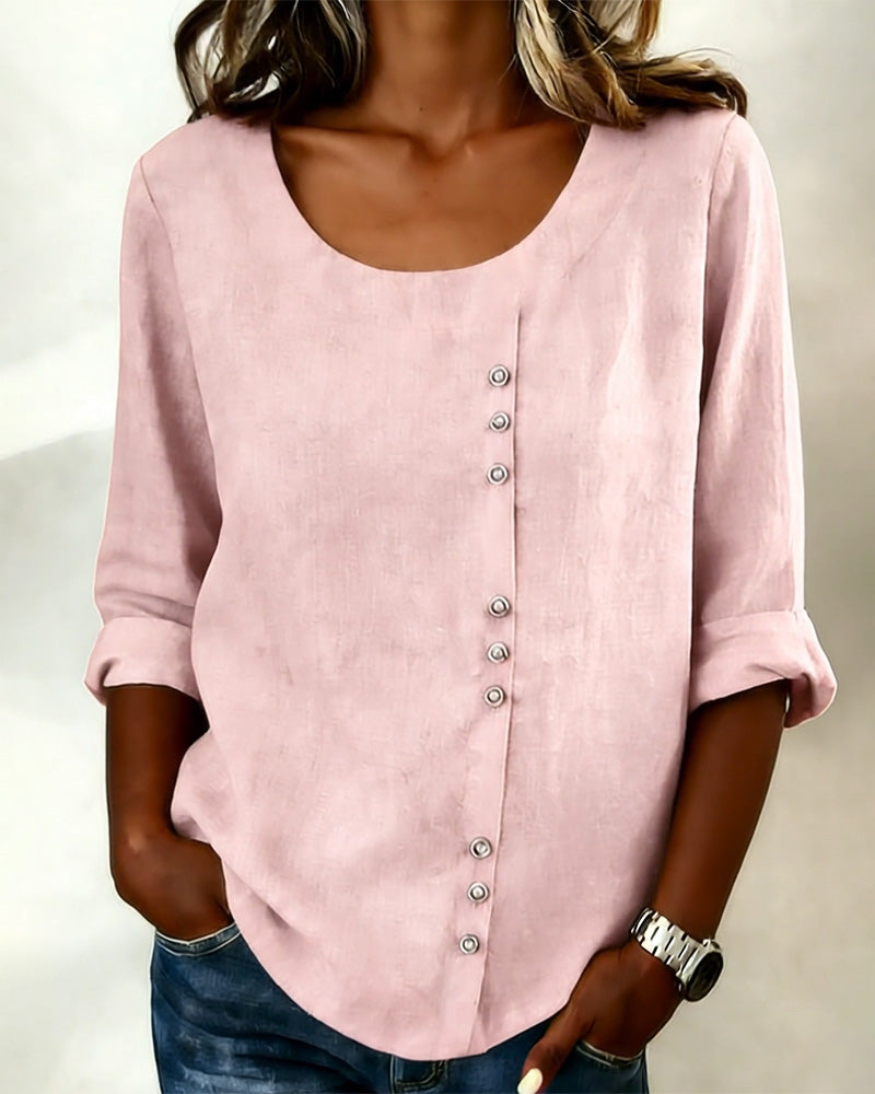 Image of Tammy | Women's Long Sleeve Button-Down Blouse