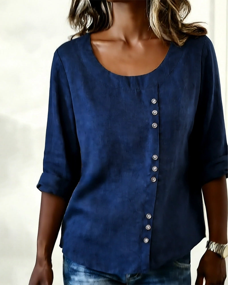 Image of Tammy | Women's Long Sleeve Button-Down Blouse
