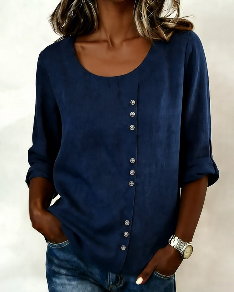 Image of Tammy | Women's Long Sleeve Button-Down Blouse
