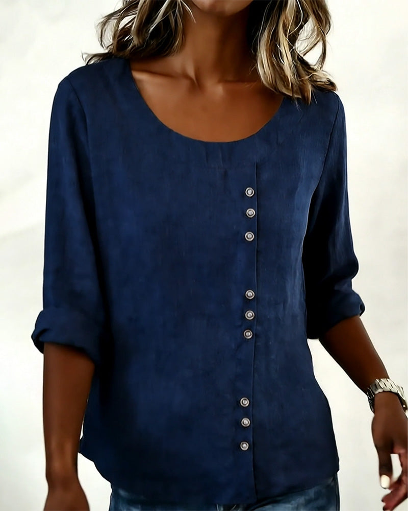 Image of Tammy | Women's Long Sleeve Button-Down Blouse