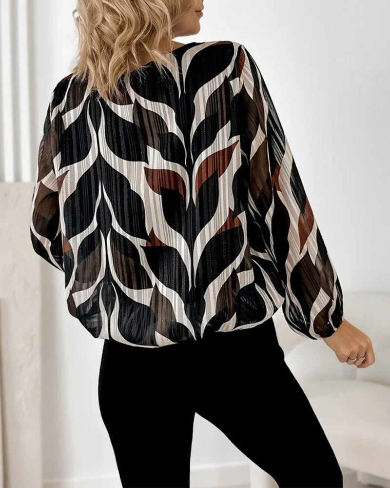 Image of Tatum | Women's Printed Long Sleeve Blouse