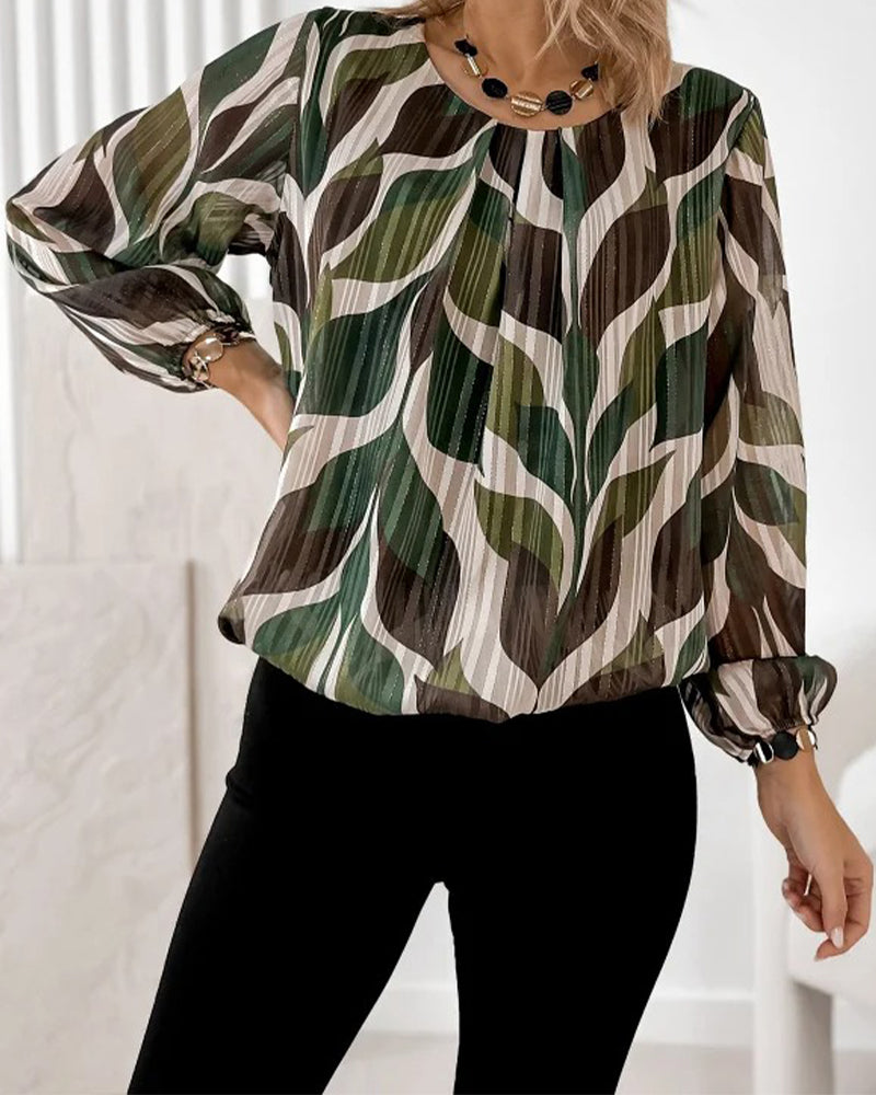 Image of Tatum | Women's Printed Long Sleeve Blouse