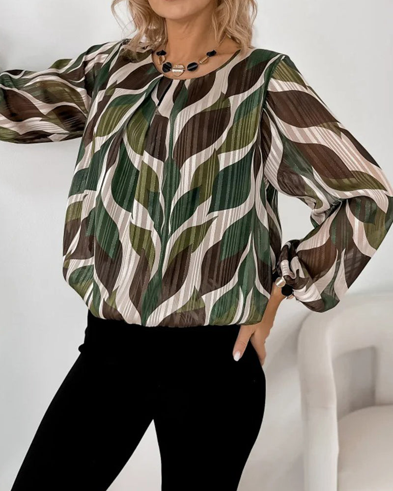 Image of Tatum | Women's Printed Long Sleeve Blouse