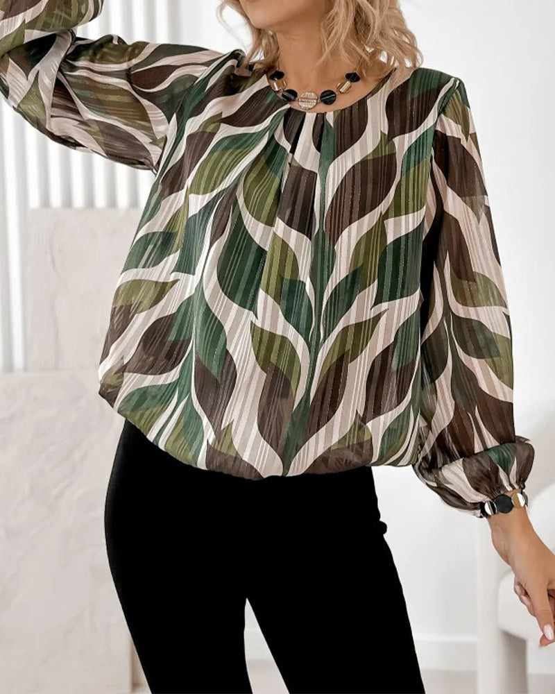 Image of Tatum | Women's Printed Long Sleeve Blouse