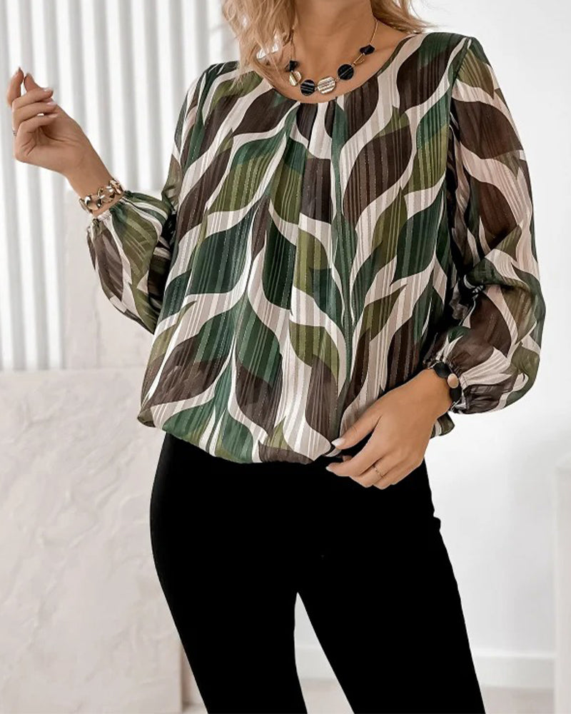 Image of Tatum | Women's Printed Long Sleeve Blouse
