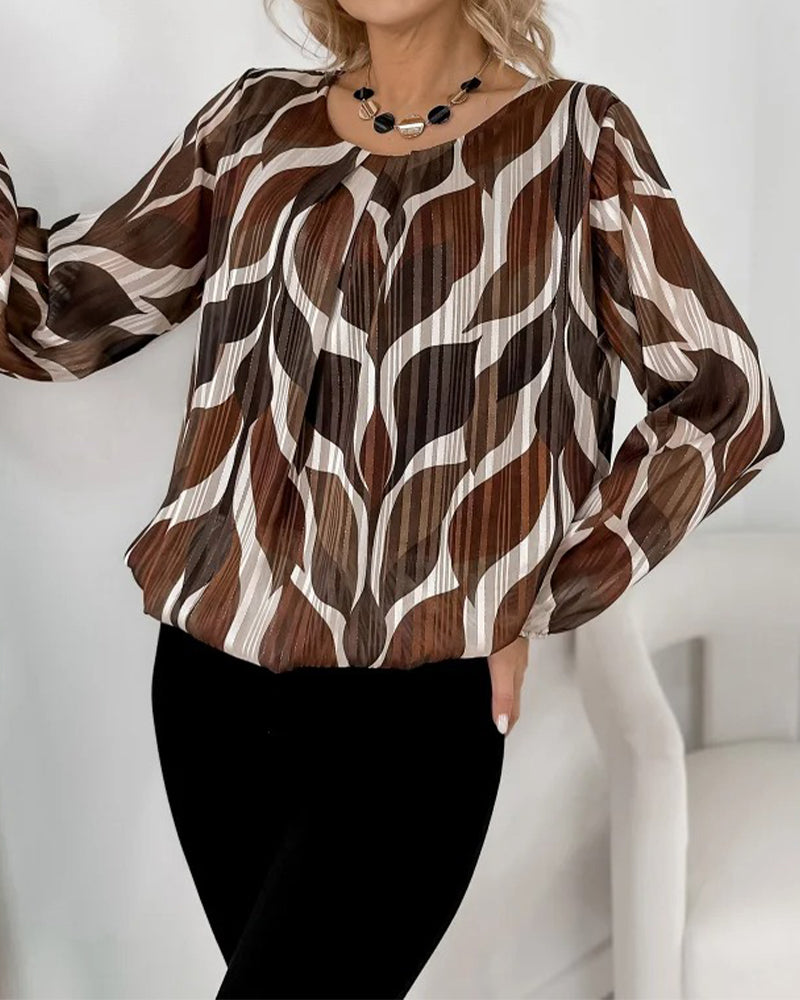 Image of Tatum | Women's Printed Long Sleeve Blouse