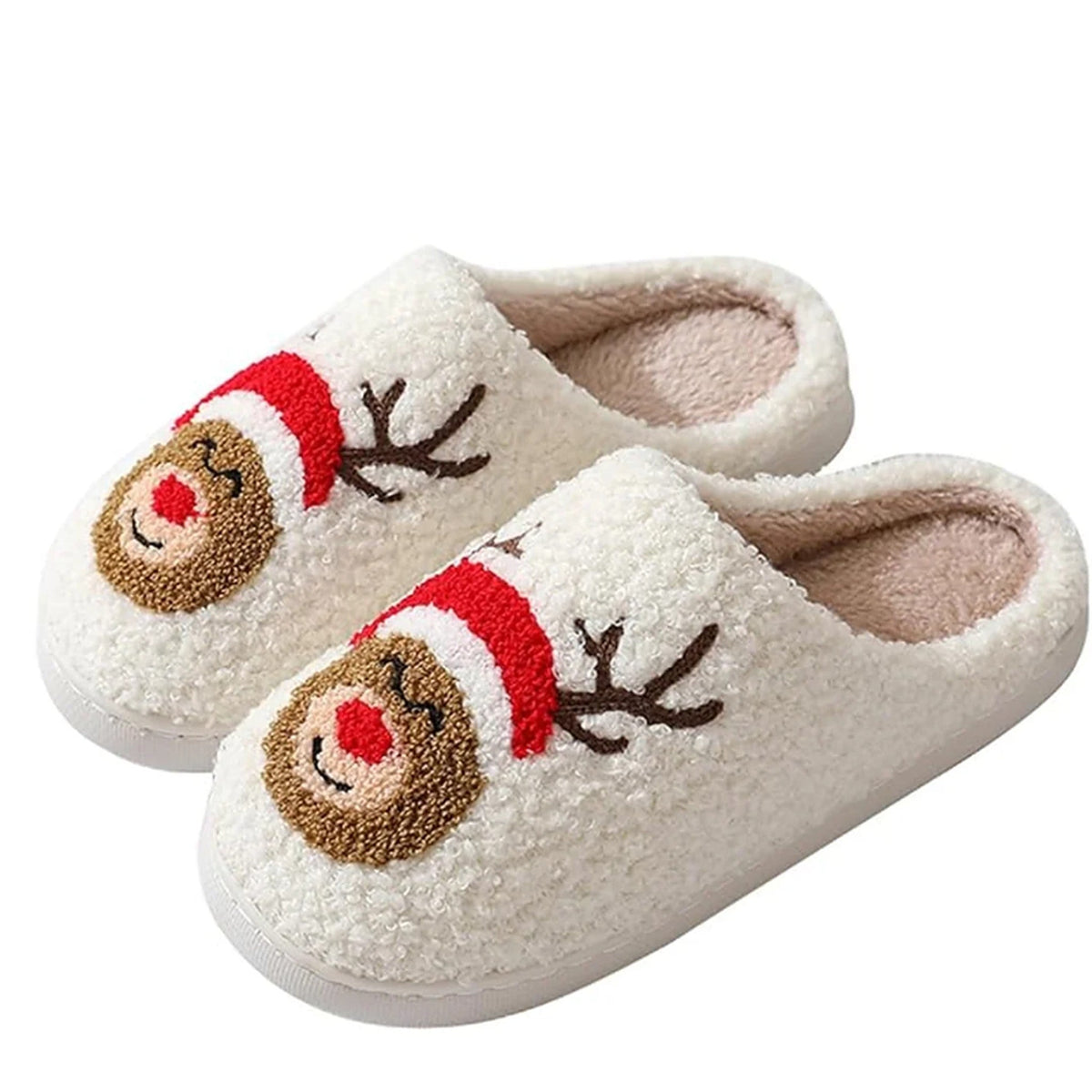 Teddy Slippers - Retro Christmas Slippers with Non-Slip Sole