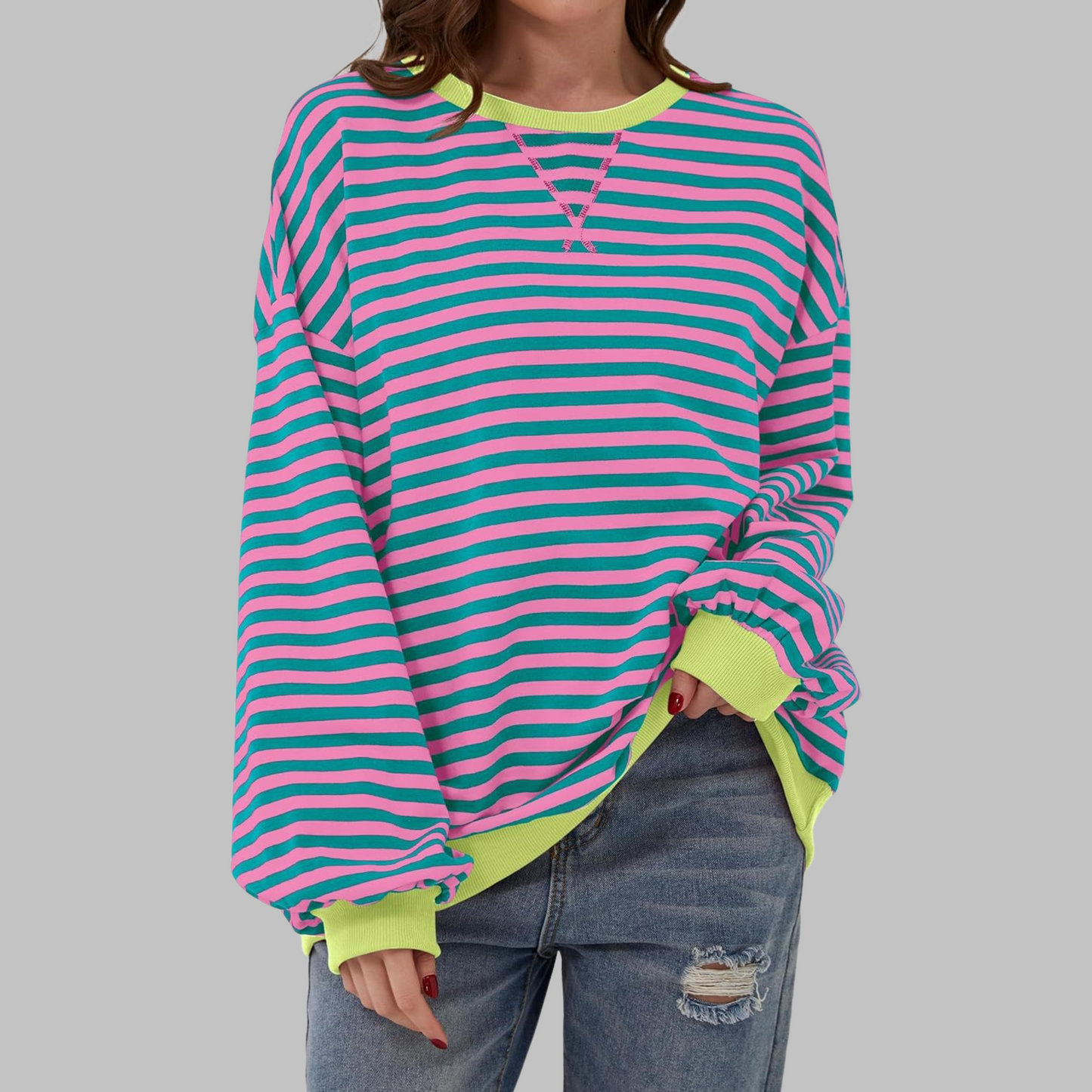 Image of Teresa | Women's Oversized Crew Neck Sweater