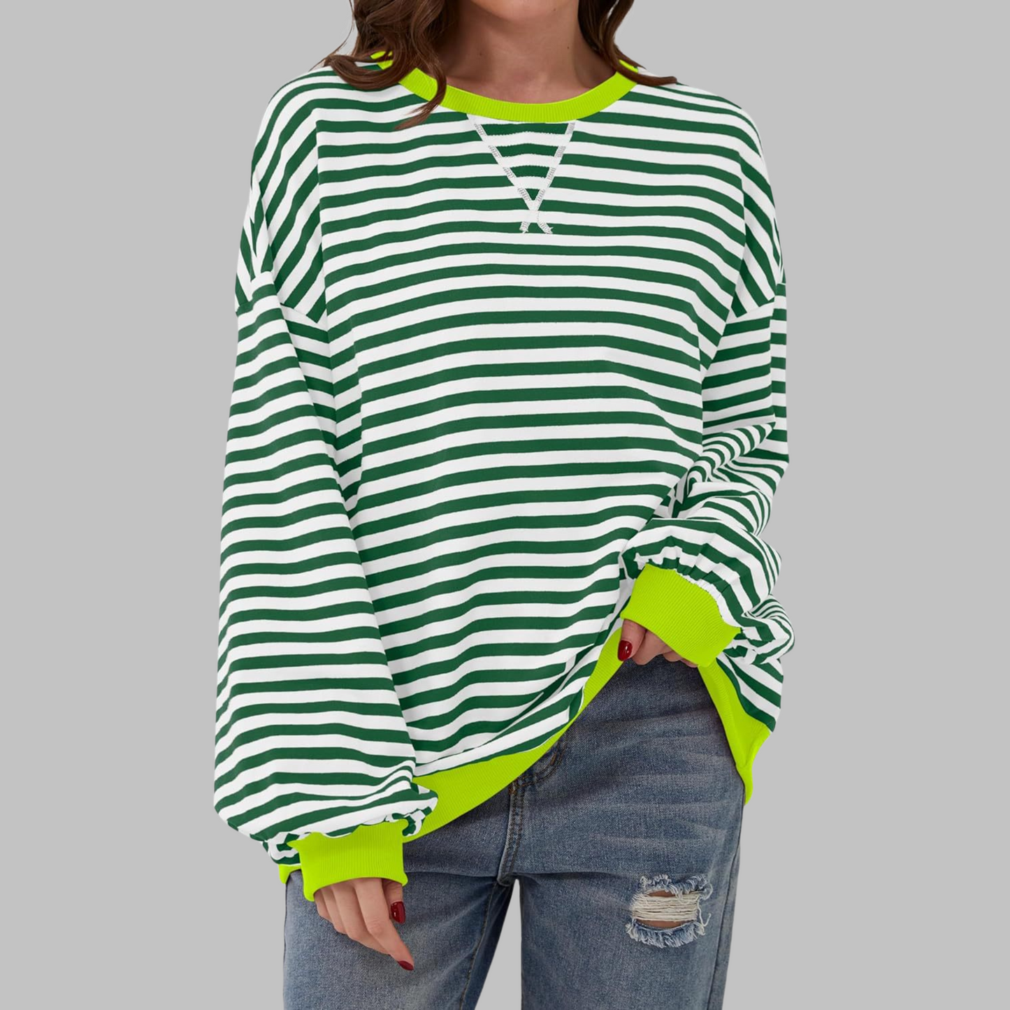 Image of Teresa | Women's Oversized Crew Neck Sweater