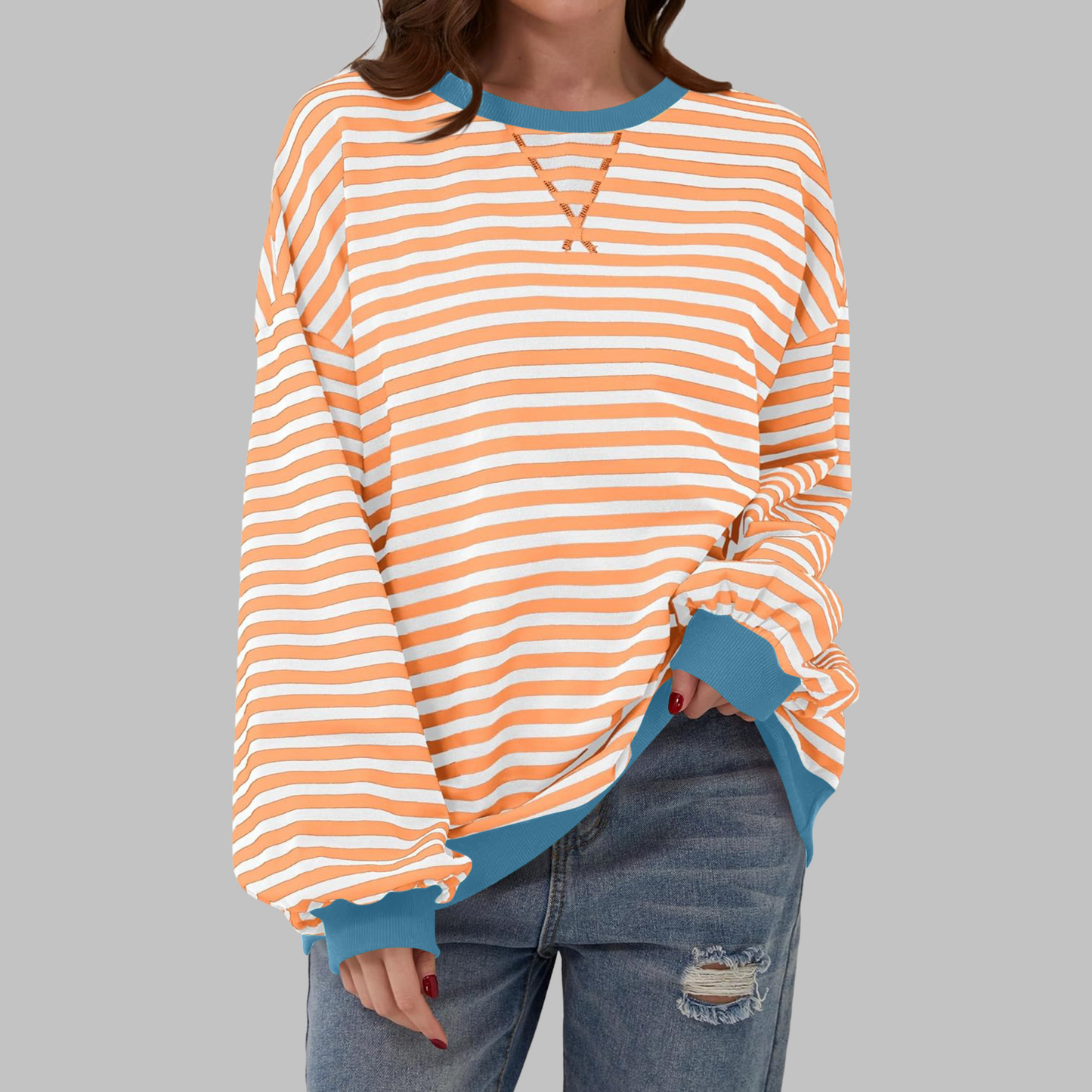 Image of Teresa | Women's Oversized Crew Neck Sweater