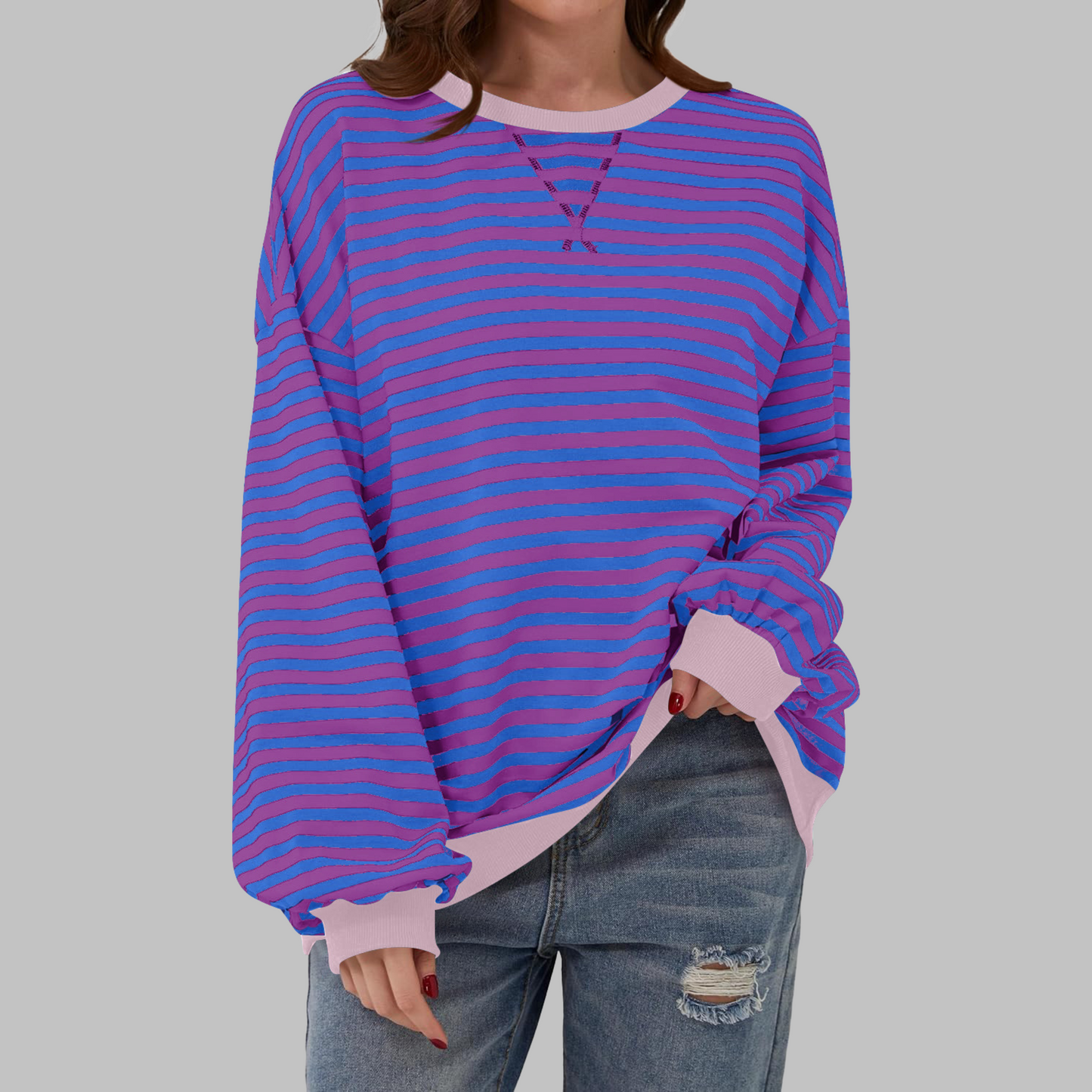 Image of Teresa | Women's Oversized Crew Neck Sweater