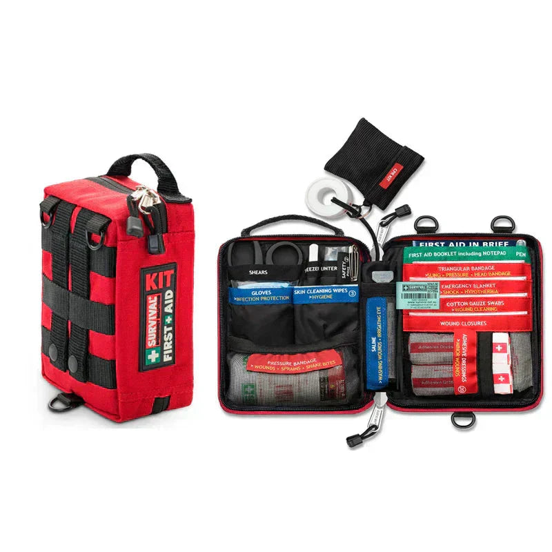 TerraGuard Travel First Aid Kit Waterproof Medical Bag Pro