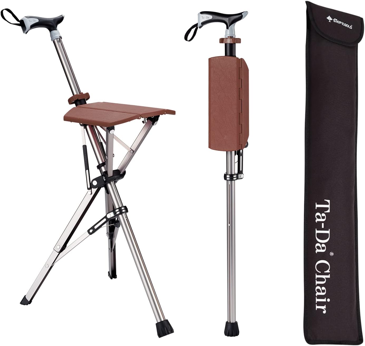 TerraNest Hiking Pole With Built-In Seat for Breaks
