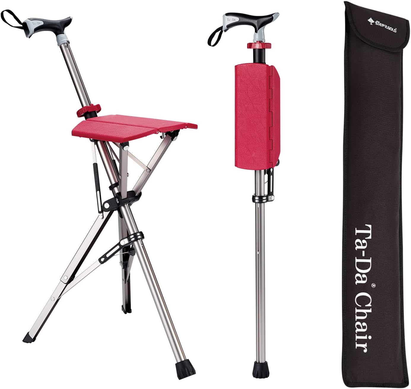 TerraNest Hiking Pole With Built-In Seat for Breaks