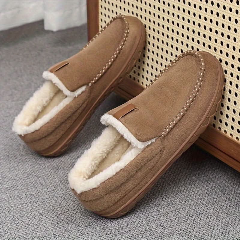 TERRAWOOL – Warm Men's Slip-On Shoes Made of Man-Made Wool
