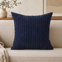 Textured Chenille Throw Pillow with Raised Bobble Weave