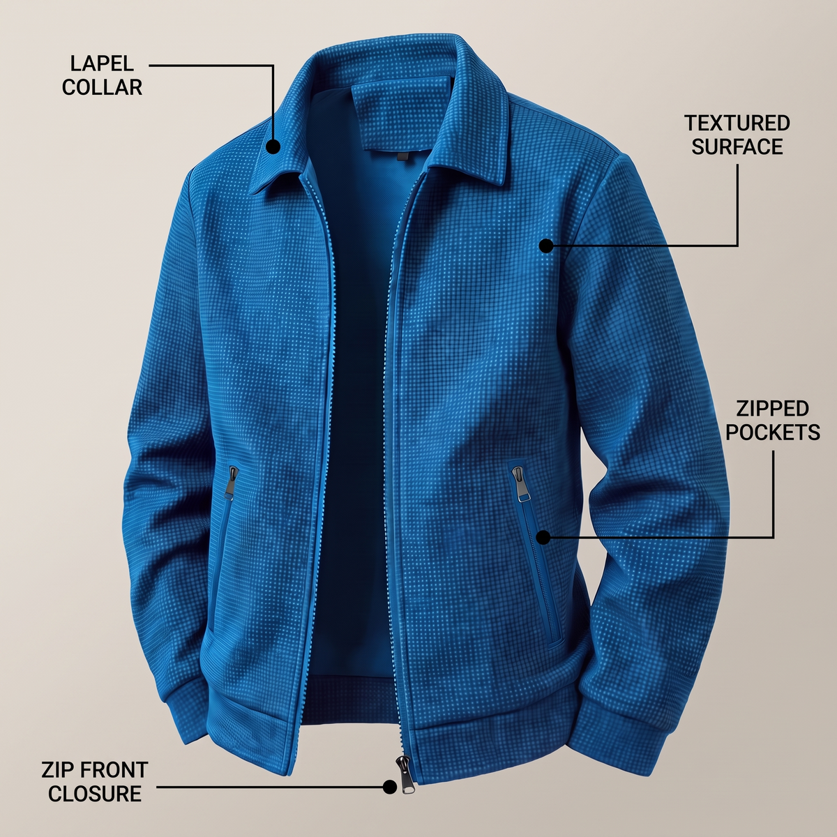 Textured Zip Jacket