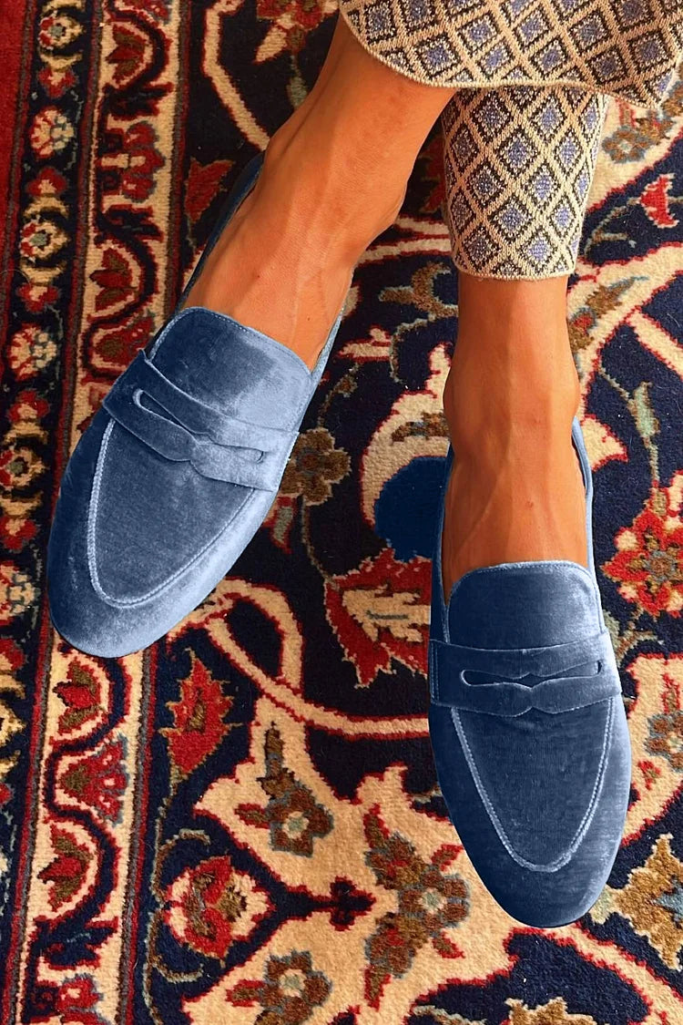 Image of Theodore | Men's Slip-On Velvet Loafers
