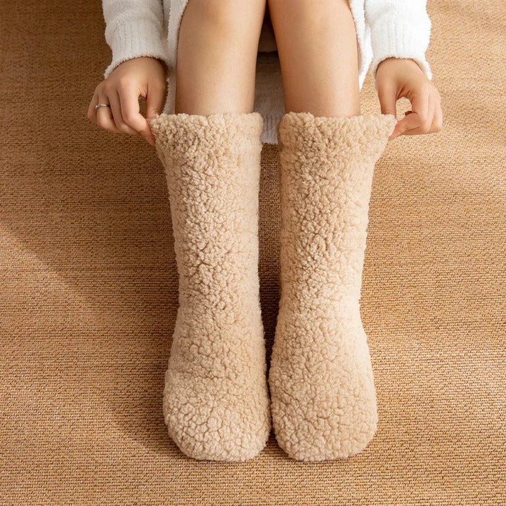 Thick Cashmere Thermal Socks for Winter Outdoor Use