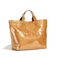 Women's Letter Print Kraft Paper Tote Bag