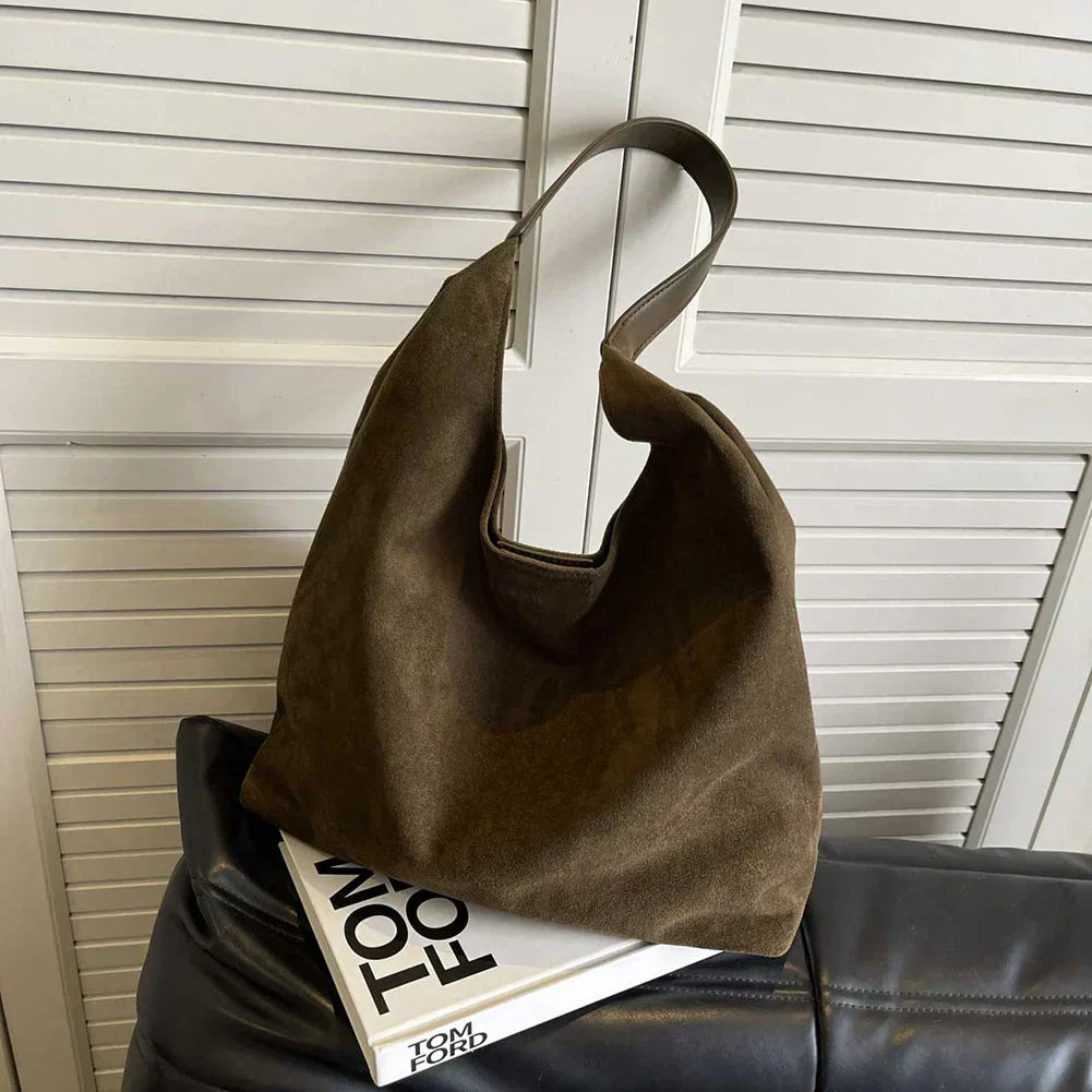 Tote Bag Made of Natural Suede