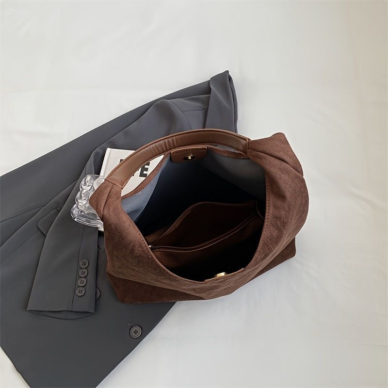 Tote Bag Made of Natural Suede