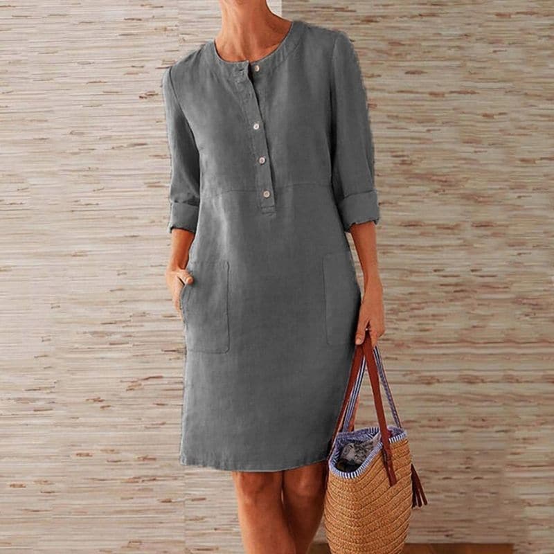 Image of Tracy | Women's Button-Down Midi Dress
