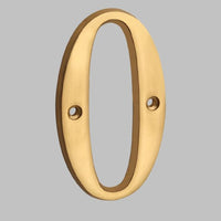 Solid Brass House Numbers - Classic Design