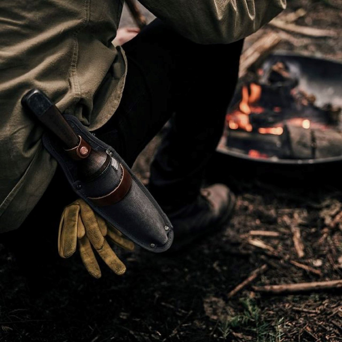 TrailForge Pro Grip Outdoor Survival Knife With Ergonomic Handle Durable Blade