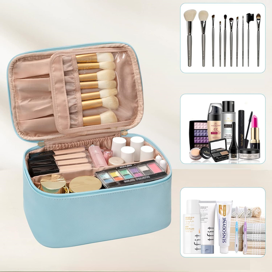 Travel-friendly Make-up Organizer with Dividers