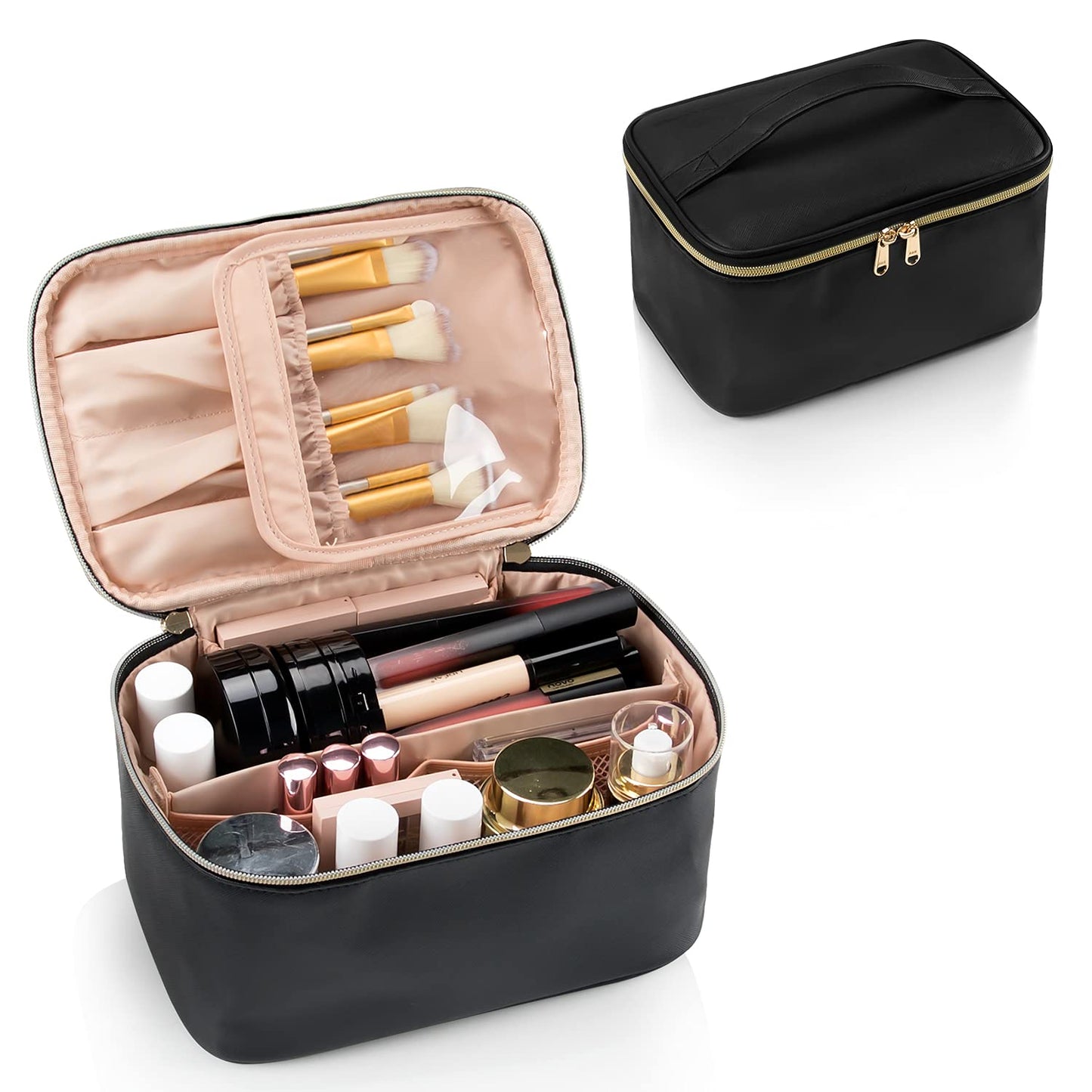Travel-friendly Make-up Organizer with Dividers
